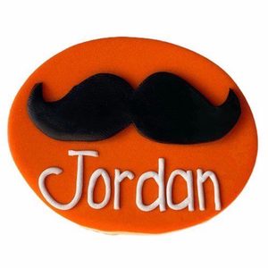 Moustache - Nursing name badges from badgeorders.co.nz