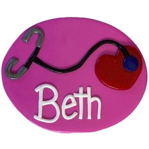 Stethoscope C - Nursing name badges from badgeorders.co.nz