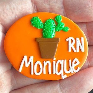 Cactus - name badges from badgeorders.co.nz