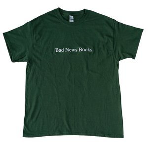 Products: Times New Roman Embroidery Tee - Green - Bad News Books