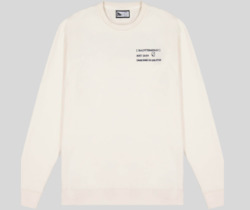 Og Collection 1: Cream / Charcoal Emb Barcode 2.0 Crew