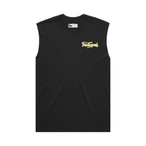 Tees: Sleeveless tee - Faded black