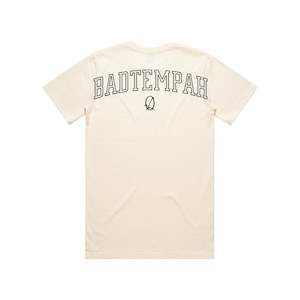 Tees: Back Drop Varsity Tee - Cream