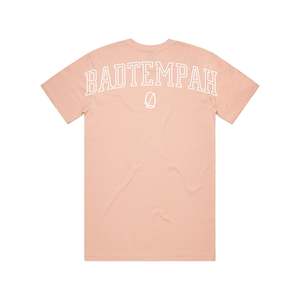 Tees: Back Drop Varsity Tee - Pink