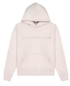 Sweatshirts: Laxed track Hoodie-Cream