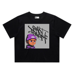 Womens graphic tee - crop