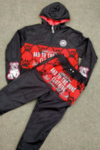 Windbreaker Collection: ADULT O.G 'BTTB CLOTHING N.E.J.R' QUATER ZIP WINDBREAKER SET