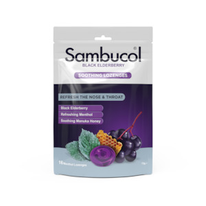 Coughs: Sambucol Lozenges Nose & Throat 16 Pack