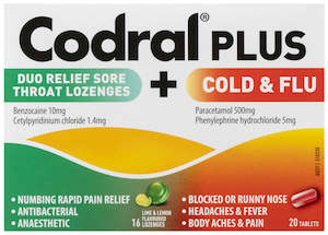 CODRAL PLUS DUO RLF LOZ+COD C+F TAB