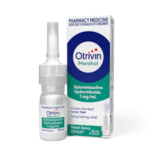 Nasal Sprays: Otrivin Nasal Spray Adult Menthol 10ml