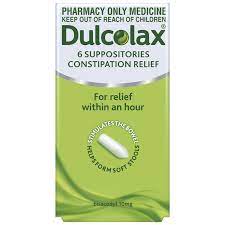 Constipation: DULCOLAX Suppositories 10mg 6