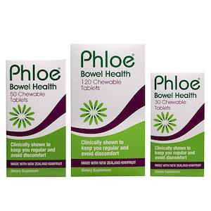 Constipation: PHLOE Bowel Health Chew Tabs 120s
