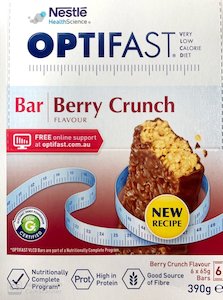 Weight Control: OPTIFAST VLCD Bars BerryCrunch 6pk