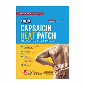 Coralite Pain Relief Capsaicin Heat Patch 2X