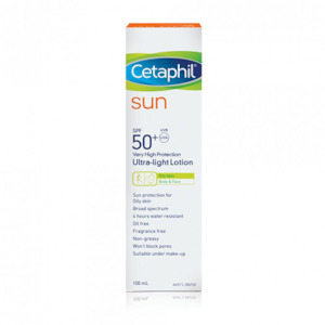 Sunscreen After Sun: CETAPHIL Sun SPF50+ U/Light 100ml