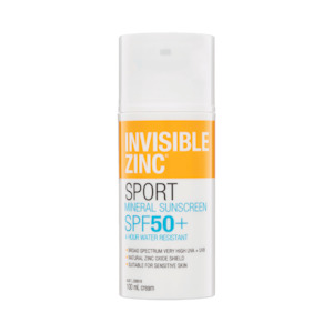 Sunscreen After Sun: INV.ZINC 4hr W/Resist. SPF50+ 100ml
