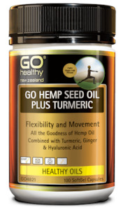 Joint Support: GO Hemp Seed Oil Plus Turmeric 100s