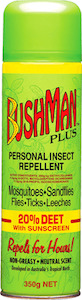 Insect Repellent: BUSHMAN Plus Aerosol 20% Deet 50g