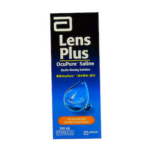 Eye Care: LENS PLUS Ocupure Saline 360ml