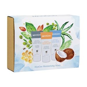 Moisturisers 1: MOOGOO Moisturising Minis Set 3x50g