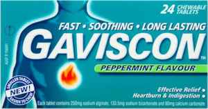 Gaviscon Peppermint Tablets 24s