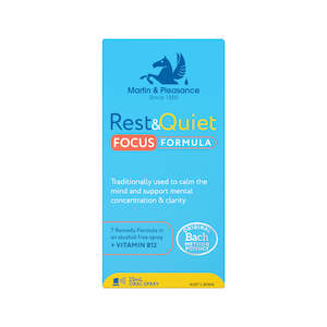 Homeopathic: Martin & Pleasance Rest & Quiet Focus Formula 25ml Oral Spray