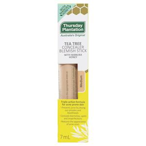 Thursday Plantation Tea Tree Concealer Blemish Stick with Manuka Honey Medium 7ml