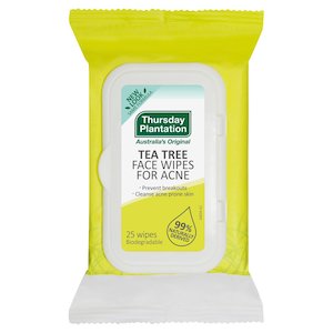 Thursday Plantation Tea Tree Face Wipes for Acne 25 wipes