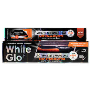 Dental Hygiene: WHITE GLO Deep Stain Remover 150g