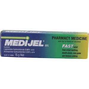 Ulcer Treatments: MEDIJEL Ulcer & Gum Gel 15g