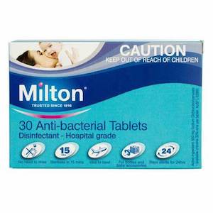 Baby Care 1: Milton Antibacterial Tablets 30pk