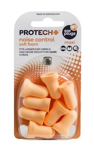 Ear Plugs: PROTECH + Noise Ctrl Maxi E/plug 4pr