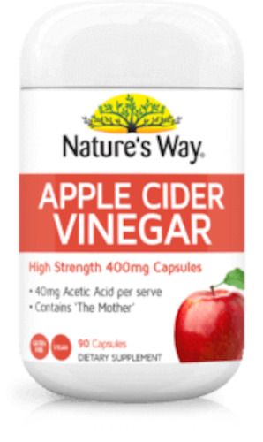 Gut Health: Natures Way A/Cider Vinegar 120s