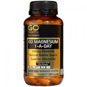 Muscle Support: GO Magnesium 1-A-Day Caps 500mg 60s