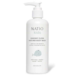 NATIO Squeaky Clean Hair&B/Wsh 250ml