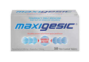 All Cold Flu: MAXIGESIC Pain Relief Tabs 50s