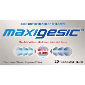 All Cold Flu: MAXIGESIC Pain Relief Tabs 20s
