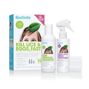 All Hair: Quitnits Spray & Shampoo Kit
