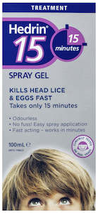 All Hair: Hedrin Headlice Spray Gel 100ml