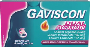 Indigestion 1: GAVISCON Dual Actn Mixed Bry 16s