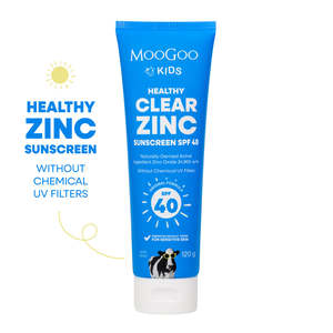 Sunscreen After Sun: MOOGOO BABY Clear Zinc SS SPF40 120g