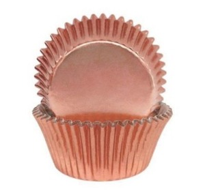 Foil Rose Gold Baking Cups 50x35mm (500)