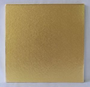 Polystyrene Cake Board, Square, Gold Covered, 6" (150mm) - 7 LEFT