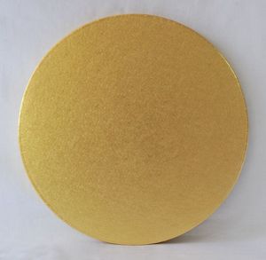 Products: Polystyrene Cake Board, Round, Gold Covered, 6" (150mm) - 5 LEFT