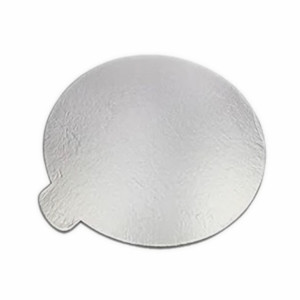 Products: Cake Card 2mm Round with Tab 85mm Silver (100 Bundle)