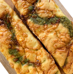 Buns And Rolls: Long Rolls - Pesto & Cheese 2 pack