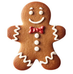 Biscuits: Gingerbread People Cookies- 4 pack. (DF)