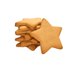 Biscuits: Gingerbread Stars 4 pack (DF)