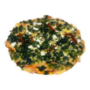 Spinach, Feta, and Tomato Pizza