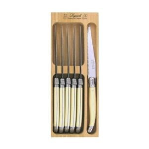 Tabletop Bar: Andre Verdier Laguiole Steak Knives 6pce Ivory